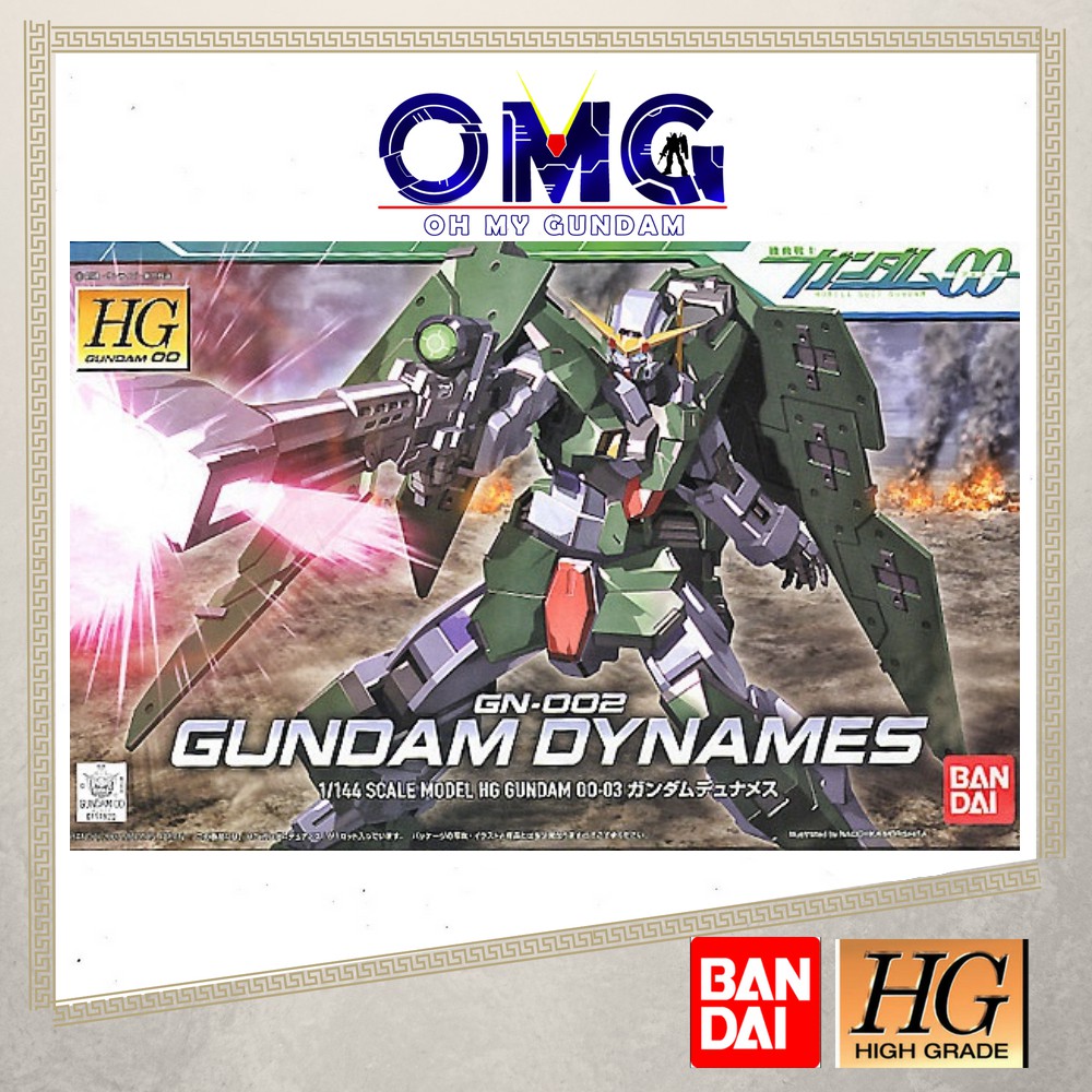 Bandai HG Dynames Gundam 00 OO OMg 59233 1/144 GN-002 1 144 HG OO Dynames HG 00 Dynames