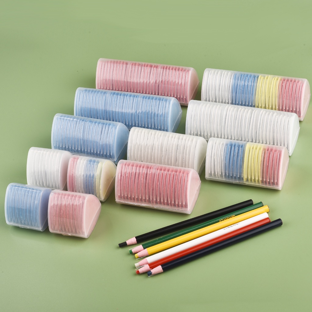 ชอล์กมาร์กผ้า ลบได้ หลากสี สําหรับตัดเย็บเสื้อผ้า DIY 10 ชิ้น ต่อชุด