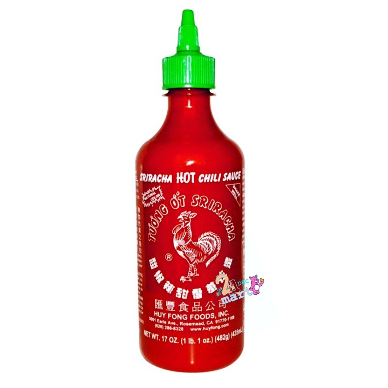 ซอสพริกคีโต 🇺🇸 ซอสศรีราชา ตราไก่ ขนาด 435 ml  ขวดใหญ่ ( keto friendly ) Huy Fong Sriracha Hot Chili 