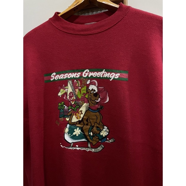 เสื้อกันหนาวการ์ตูนวินเทจมือสอง VINTAGE 1998 SCOOBY-DOO SWEATSHIRT Size XL มือ2