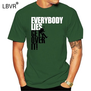 เสื้อยืดลําลอง แขนสั้น คอกลม พิมพ์ลาย Everybody Lies Dr House สําหรับผู้ชาย และผู้ใหญ่S-5XL