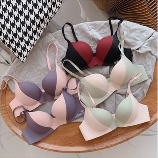 VR-202 [Sportbra4u] เสื้อชั้นในไร้โครง บราไร้โครงทูโทน บราแฟชั่น ชุดชั้นในผู้หญิง ฟองหนานุ่มใส่สบาย