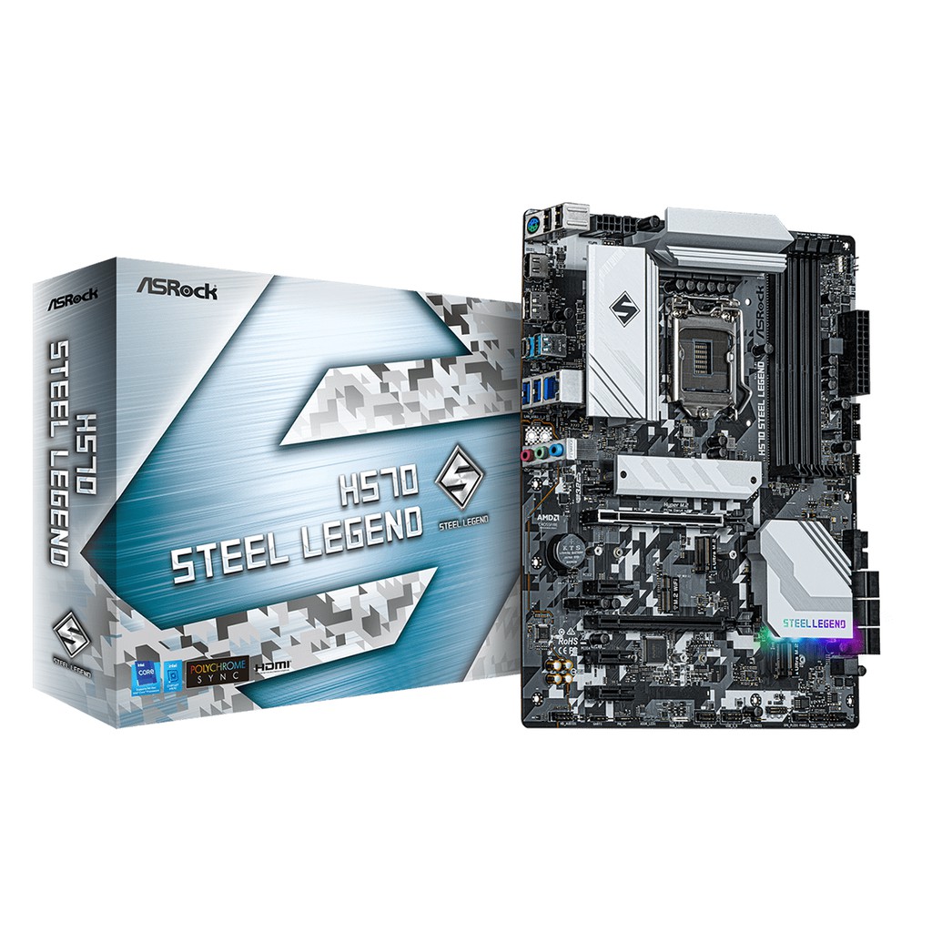 MAINBOARD (เมนบอร์ด) 1200 ASROCK H570 STEEL LEGEND Warranty 3 - Y