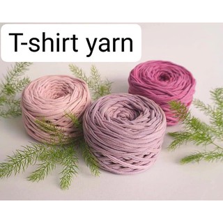T-shirt yarn ไหมผ้ายืด 15 มม. 100 กรัม