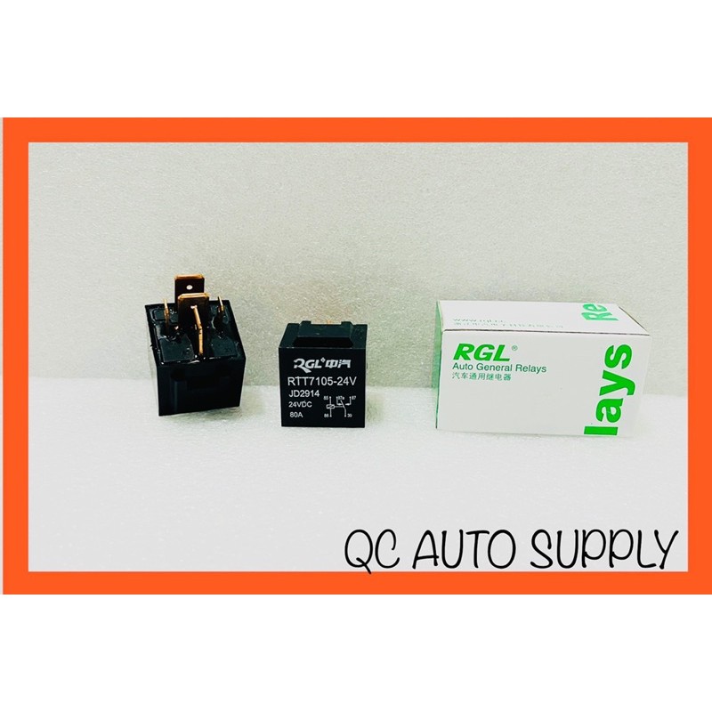 RTT-7105-24V-5PIN RGL HEAVY DUTY 80AMP 5PIN RELAY 24V สําหรับการใช้งานบน: UNIVERSAL TRUCK