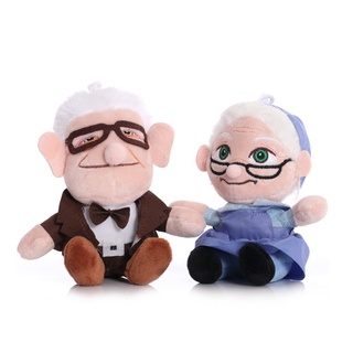 พร้อมส่ง !!! ตุ๊กตายัดนุ่น Carl Fredricksen &amp; Wife Ally ขนาด 15 ซม. ของเล่นสําหรับเด็ก