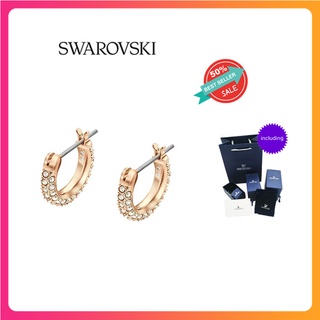 Swarovskiแท้ ตุ้มหู Lisaลิซ่า Swarovski ต่างหู swarovski Swarovski STONE earrings สวารอฟส ของแท้ 100% ของขวัญสำหรับคนพิเ