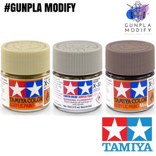 TAMIYA X31 X32 X33 สีสูตรอะคริลิค ชนิดสีด้าน Acrylic 10 ml