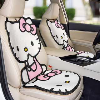 Hello Kitty Summer Cartoon Car Seat Mesh Non-slip Four Seasons Universal Pad Honeycomb Breathable Cute Cool Pad