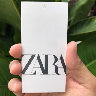 ป้ายเสื้อ ป้ายห้อย ZARA Style2 ขนาด 5.5x11 cm. ( 100ใบ )