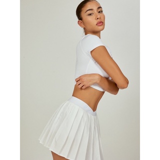 KENNEDY TENNIS SKIRT WHITE - SET STUDIO