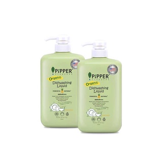 Pipper Standard ผลิตภัณฑ์ล้างจานธรรมชาติ กลิ่นซิตรัส ขนาด 900 มล. แพ็คคู่