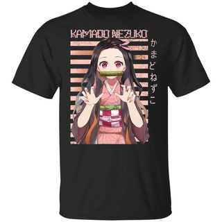 เสื้อยืด พิมพ์ลายอนิเมะ Demon Slayer Nezuko no Yaiba สไตล์คลาสสิก ไม่ซ้ําใคร สําหรับผู้ชาย 511335