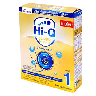 Dumex Hi-Q Super Gold Plus C ดูเม็กซ์ ไฮคิว ซูเปอร์โกลด์ พลัส ซี สูตร1 นมผง สำหรับเด็กแรกเกิด - 1 ปี ขนาด 250 กรัม 17873