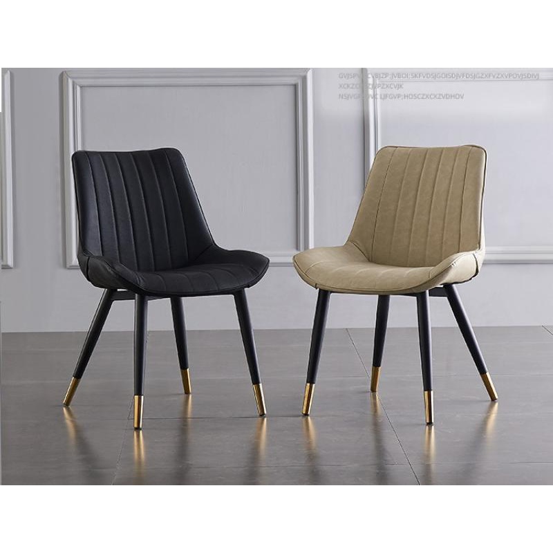 Ergonomic chair  เก้าอี้หนังสไตล์นอร์ดิก  ห้องอาหาร (สั่งสูงสุด 4 ตัว ต่อ 1 คำสั่งซื้อ)