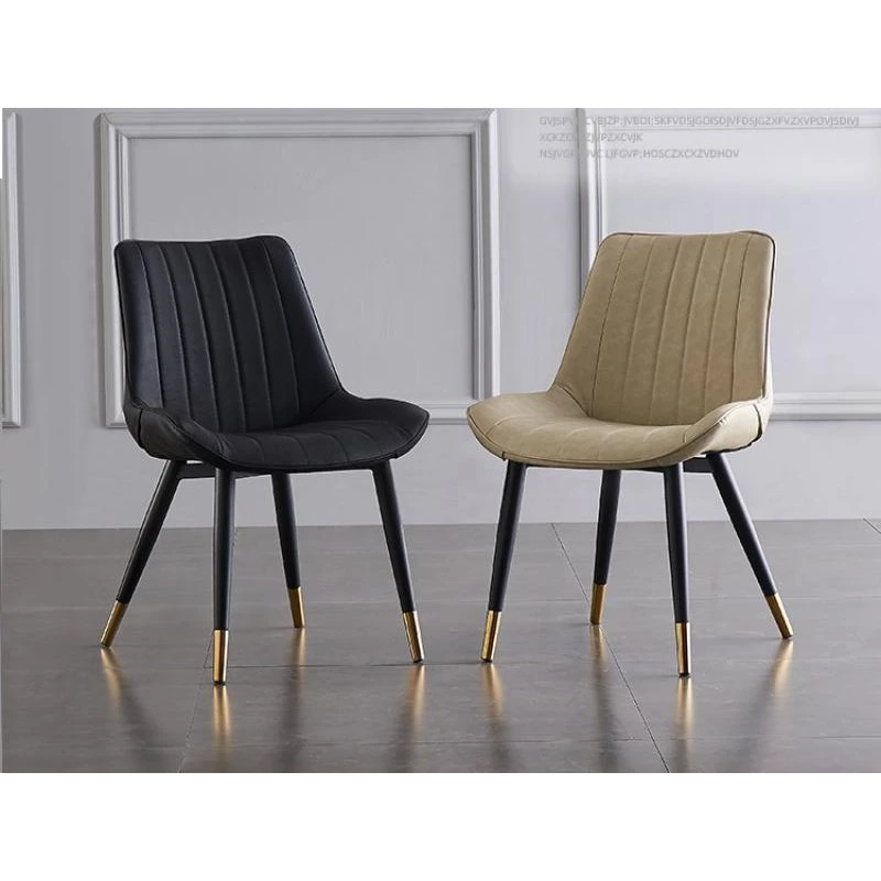 Ergonomic chair เก้าอี้หนังสไตล์นอร์ดิก ห้องอาหาร (สั่งสูงสุด 4 ตัว ต่อ 1 คำสั่งซื้อ)