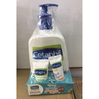 Cetaphil ชุดสมการผิวสุขภาพดี มีCetaphil cleanser 500ml+ครีมให้ความชุ่มชื้นและครีมกันแดดSPF50+ ขนาดทดลอง พร้อมส่ง!!