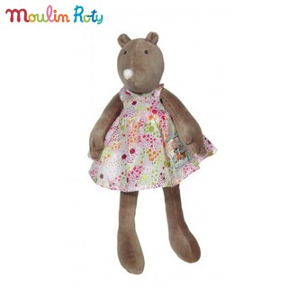 Moulin Roty ตุ๊กตาออร์แกนิค ตุ๊กตาผ้าเน่า ตุ๊กตาตัวตุ๋น ตุ๊กตาน้องกอด ขนาด 30cm Apoline La Grande Famille MR-632042