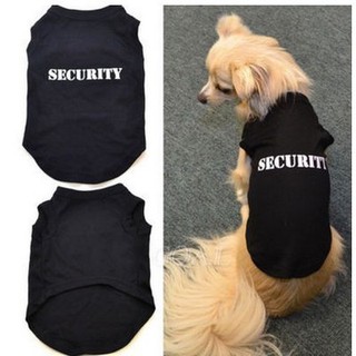 เสื้อกั๊ก พิมพ์ลาย SECURITY สำหรับสัตว์เลี้ยง Xs / S / M / L