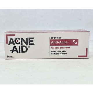 ACNE-AID SPOT GEL Anti-Acne แอคเน่-เอด สปอต แจล แอนติ-แอคเน่ 10 g เจลแต้มสิว ลดรอยแดง ทำให้ผิวใส ปราศจากน้ำหอม แอลกอฮอล์