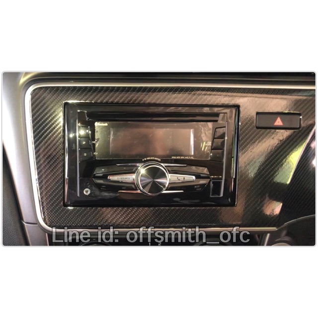 Honda City 2014-2019 สติ๊กเกอร์ Carbon กันรอยและตกแต่ง กรอบจอ และอื่นๆ city 14-19