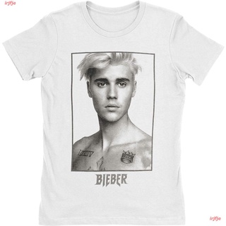 เสื้อยืดสุดเท่irjfje เสื้อยืด ผู้หญิง ผู้ชาย สไตล์เกาหลี Justin Bieber Justin Bieber Sorry Junior Top White ดพิมพ์ลาย เส