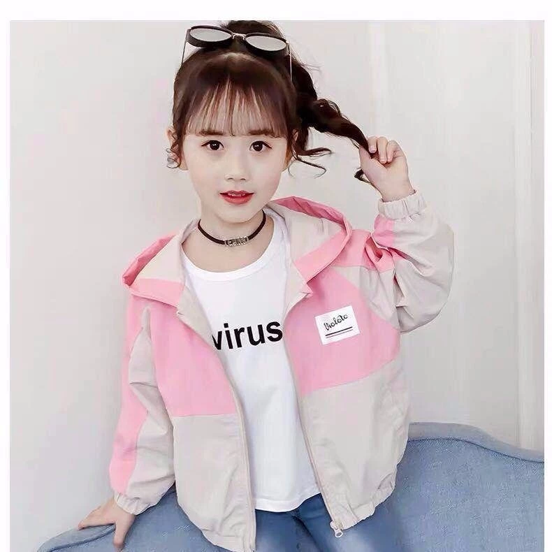 เสื้อแจ็คเก็ตเด็กผู้หญิง เสื้อกันหนาวเด็กหญิง มีฮู้ด