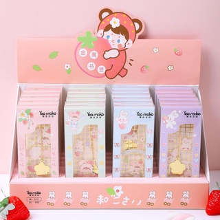 พร้อมส่ง 📚 ที่คั่นหนังสือ,Bookmark ที่คั่นหนังสือโลหะ sweet heart strawberry 🍓 ที่คั่นหนังสือน่ารัก