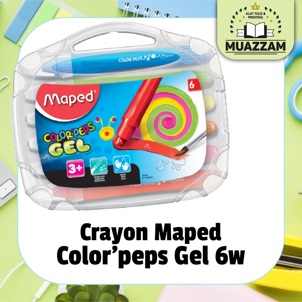 Crayon Maped Colorpeps Gel 6w