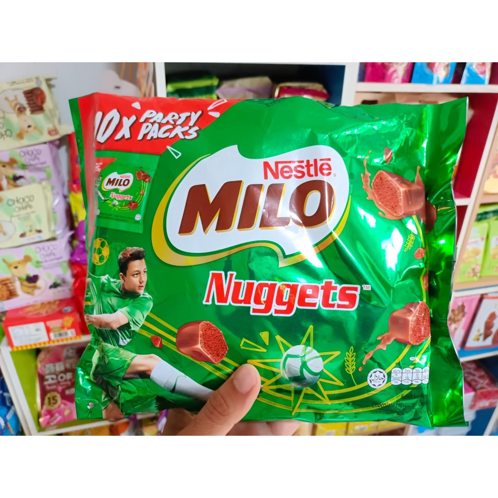 Nestle Milo Nuggets Chocolate 15g ขนมไมโลรสช็อคโกแล็ต ตราไมโล Chocolate Milo