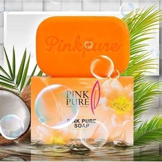 สบู่พิงค์เพียว PINK PURE SOAP สบู่หน้าใส สารสกัดจากน้ำมันมะพร้าว