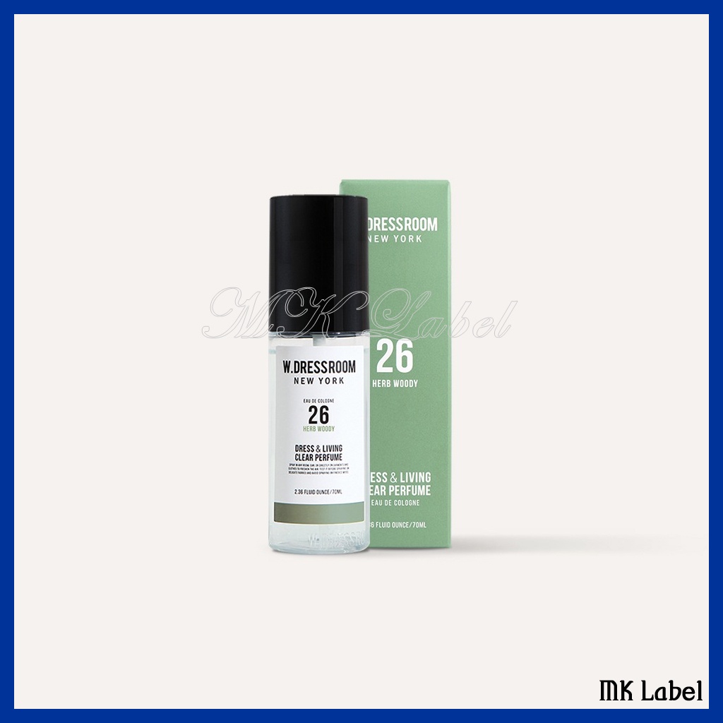W.DRESSROOM DRESS & LIVING CLEAR PERFUME - NO.26 Herb Woody 70ml