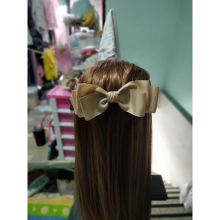 โบว์ติดผม เบาสบายน่ารักผ้ากรอสแกรน สีสดติดไปรร.ติดไปเที่ยว ติดไปที่ทำงานมีหลากสีให้เลือกเลยค่ะ