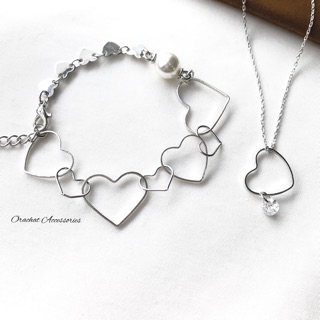 Charming heart set. (Korea item)