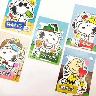 พร้อมส่ง BIG SIZE INS SNOOPY sticker สติกเกอร์กันน้ำรูปแบบที่แตกต่างกัน 8 ชิ้น