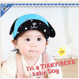 หมวกแก๊ปเจ้าตูบ หูและปีกหมวกลายดาว จาก TIANYI BEAR