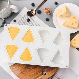 📍📍พร้อมส่ง📍📍พิมพ์ชีส พิมพ์วุ้น แม่พิมพ์ซิลิโคน ชีสเค็ก 7cm ขนาดใหญ่ 8 ช่อง Cheesecake Silicone Mold