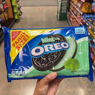 Oreo Mint Creme 🇺🇸  ปริมาณอัพเกรทใหญ่ที่สุด 566กรัม