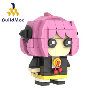 Buildmoc SPY×FAMILY comics Anya Forger โมเดลฟิกเกอร์ MOC ของเล่นตัวต่อ สําหรับเด็ก ของขวัญ 136 ชิ้น