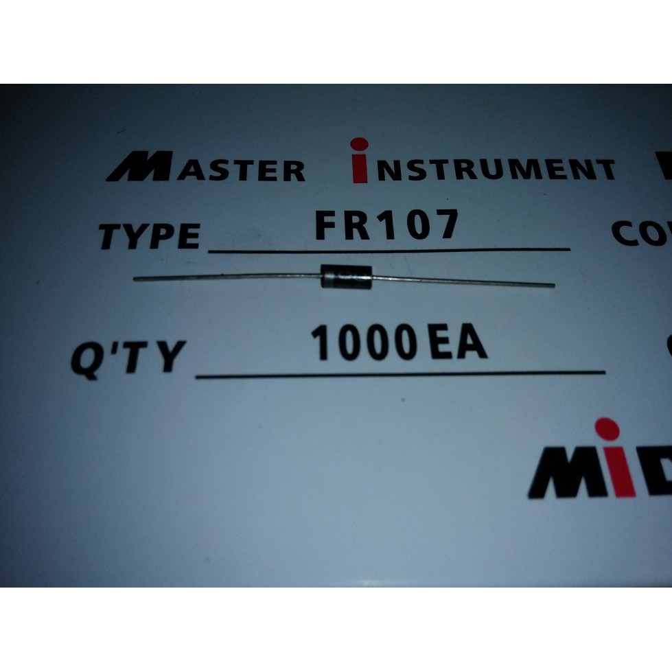 FR107 Fast Recovery Diode 1A 1000v ไดโอด
