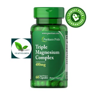 Puritans Pride Triple Magnesium Complex 400 mg / 60 Rapid Release Capsules