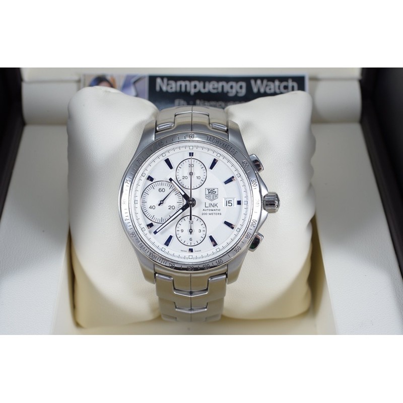 Tag Heuer Link Automatic Chronograph White Men size 43mm (CJF2111)