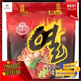 โอโตกิยวนราเม็งหมูต้มยำ 120 กรัม แพ็ค5OTTOGI YEUL RAMEN HOT TASTE 120 G. PACK5