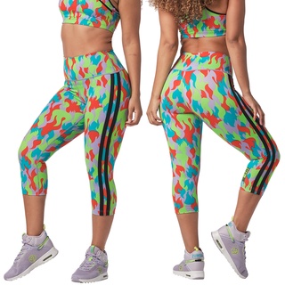 Zumba Fuego High Waisted Capri Leggings (กางเกงเลกกิ้งออกกำลังกายซุมบ้า)