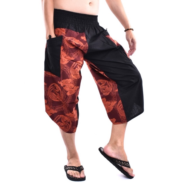 Samurai pants กางเกงซามูไร  (Unisex)  กางเกงผ้าฝ้าย