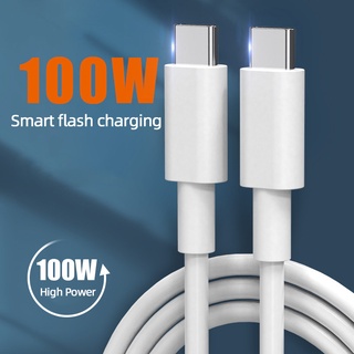 Accezz สายเคเบิล 100W PD Type-C เป็น USB C ชาร์จเร็ว ส่งข้อมูล สําหรับ macbook huawei