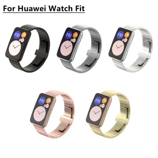 Huawei Watch Fit Strap สายสแตนเลสสตีล Huawei Fit Quick Release สายโลหะ