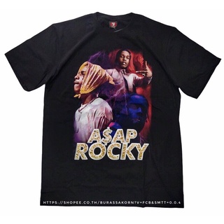 เสื้อยืดผ้าฝ้ายพิมพ์ลายขายดี UU street เสื้อยืด ASAP ROCKY t-shirts ผ้าฝ้ายแท้