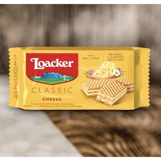 ❤️NEW❤️ เวเฟอร์สอดไส้ครีมนำเข้า ล็อคเกอร์ Loacker Quadratini Classic CHEESE 125 กรัมและ 220 กรัม