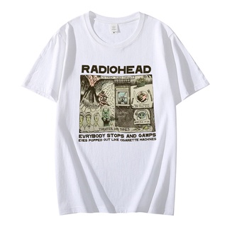 [S-5XL] อัลบั้มเพลง Radiohead Vintage 2000 Band#39; เสื้อยืดแขนสั้น เทรนด์ใหม่ สําหรับผู้ชาย 183371